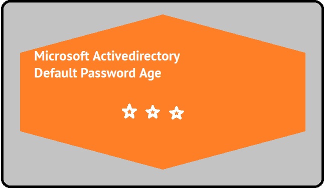 default password age in active directory