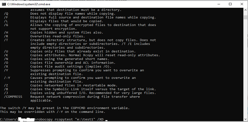 robocopy xd - DlightDaily | Tech Blog