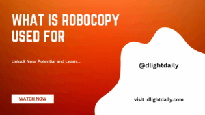 What is robocopy used for